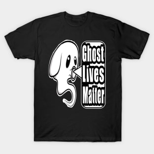 Funny Kawaii Cute Ghost Lives Matter Halloween T-Shirt